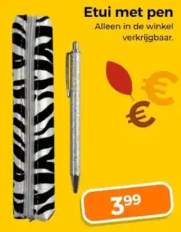 Trekpleister Etui met pen aanbieding
