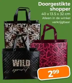 Trekpleister Doorgestikte Shopper aanbieding