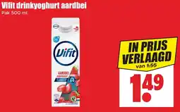 Dirk Vifit drinkyoghurt aardbei aanbieding