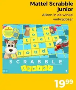 Trekpleister Mattel Scrabble junior aanbieding