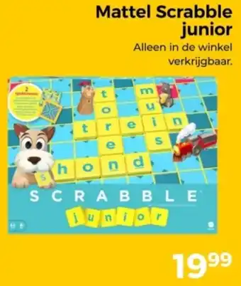 Trekpleister Mattel Scrabble junior aanbieding