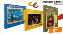 Trekpleister Artpuzzel in frame aanbieding