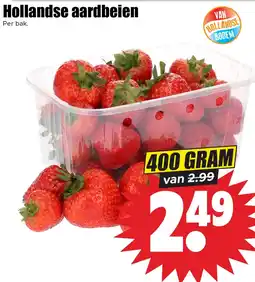 Dirk Hollandse aardbeien aanbieding