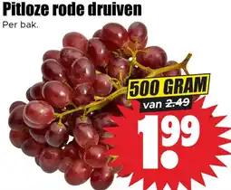 Dirk Pitloze rode druiven aanbieding