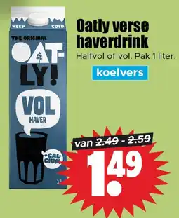 Dirk Oatly verse haverdrink aanbieding