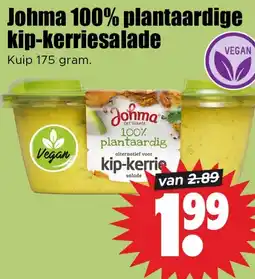 Dirk Johma 100% plantaardige kip-kerriesalade aanbieding