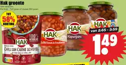 Dirk Hak groente aanbieding