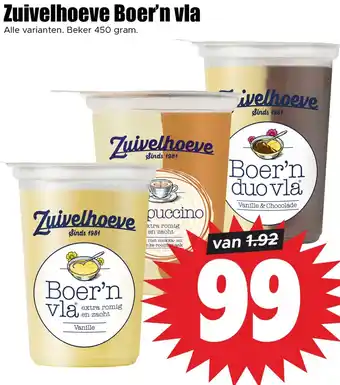 Dirk Zuivelhoeve Boer'n vla aanbieding