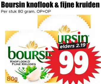Dirk Boursin knoflook & fijne kruiden aanbieding