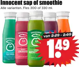Dirk Innocent sap of smoothie aanbieding