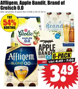 Dirk Affligem, Apple Bandit, Brand of Grolsch 0.0 aanbieding