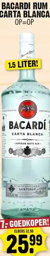 Dirk Bacardi Rum Carta Blanca aanbieding