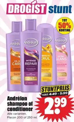 Dirk Andrélon shampoo of conditioner aanbieding