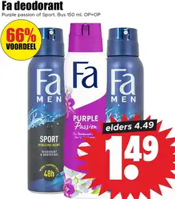 Dirk Fa deodorant aanbieding
