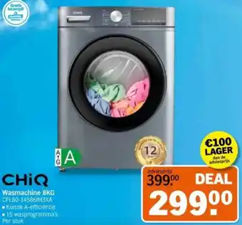 Albert Heijn Chiq Wasmachine 8KG aanbieding