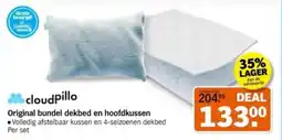 Albert Heijn Cloudpillo Original bundel dekbed en hoofdkussen aanbieding