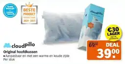 Albert Heijn Cloudpillo Original hoofdkussen aanbieding