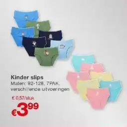 Kik Kinder slips aanbieding