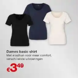 Kik Dames basic shirt aanbieding
