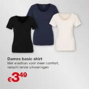 Kik Dames basic shirt aanbieding