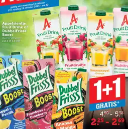 Dagwinkel Appelsientje Fruit Drink of DubbelFrisss Boost aanbieding