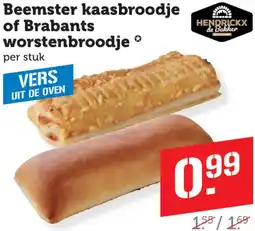 Dagwinkel Beemster kaasbroodje of Brabants worstenbroodje aanbieding