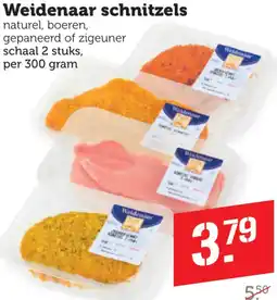 Dagwinkel Weidenaar schnitzels aanbieding