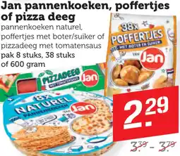 Dagwinkel Jan pannenkoeken, poffertjes of pizza deeg aanbieding