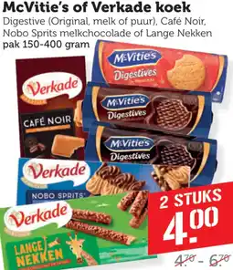 Dagwinkel McVitie's of Verkade koek aanbieding