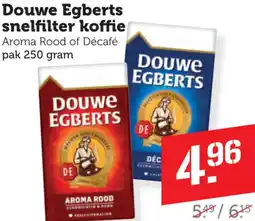 Dagwinkel Douwe Egberts snelfilter koffie aanbieding