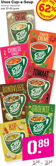 Dagwinkel Unox Cup-a-Soup aanbieding