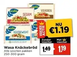 Vomar Voordeelmarkt Wasa Knäckebröd aanbieding