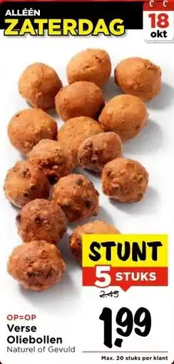 Vomar Voordeelmarkt Verse Oliebollen aanbieding