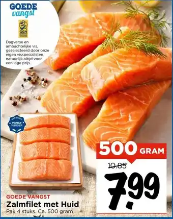 Vomar Voordeelmarkt Zalmfilet met Huid aanbieding