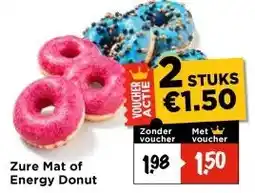 Vomar Voordeelmarkt Zure Mat of Energy Donut aanbieding