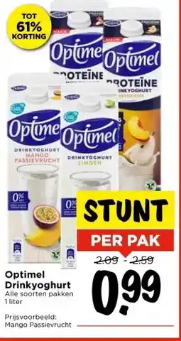 Vomar Voordeelmarkt Optimel Drinkyoghurt aanbieding