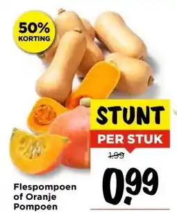 Vomar Voordeelmarkt Flespompoen of Oranje Pompoen aanbieding