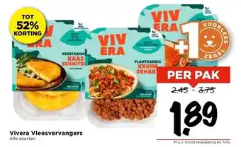 Vomar Voordeelmarkt Vivera Vleesvervangers aanbieding