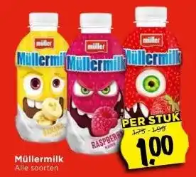 Vomar Voordeelmarkt Müllermilk aanbieding