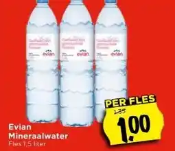 Vomar Voordeelmarkt Evian Mineraalwater aanbieding