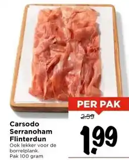 Vomar Voordeelmarkt Carsodo Serranoham Flinterdun aanbieding