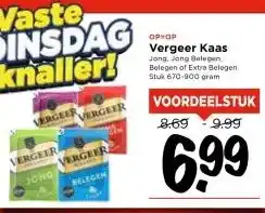 Vomar Voordeelmarkt Vergeer Kaas aanbieding