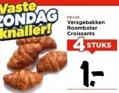 Vomar Voordeelmarkt Versgebakken Roomboter Croissants aanbieding