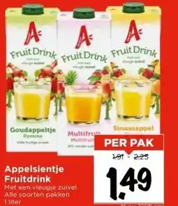 Vomar Voordeelmarkt Appelsientje Fruitdrink aanbieding