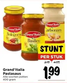 Vomar Voordeelmarkt Grand'Italia Pastasaus aanbieding