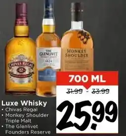 Vomar Voordeelmarkt Luxe Whisky aanbieding