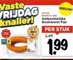 Vomar Voordeelmarkt Ambachtelijke Rookworst Fijn aanbieding