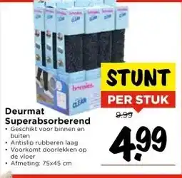Vomar Voordeelmarkt Deurmat Superabsorberend aanbieding