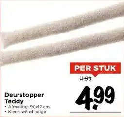 Vomar Voordeelmarkt Deurstopper Teddy aanbieding