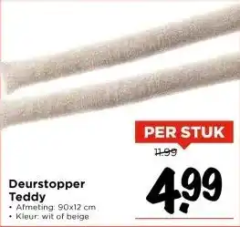 Vomar Voordeelmarkt Deurstopper Teddy aanbieding